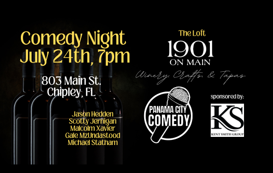 Panama City Comedy @ 1901 on Main in Chipley